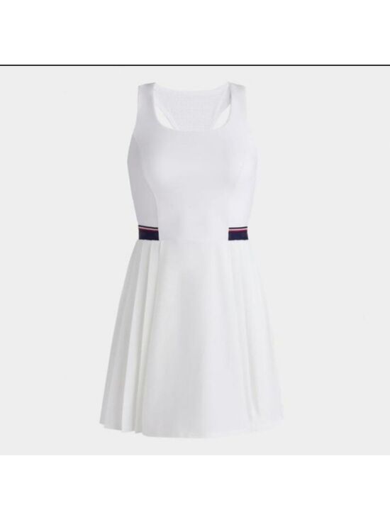 G/FORE Dresses & Skirts - G/FORE RACERBACK STRETCH OPS PLEATED TENNIS DRESS WITH SHORT In Snow